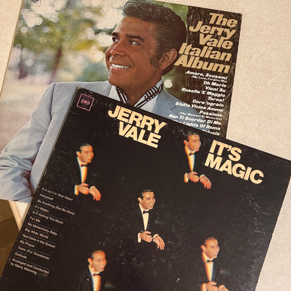 Jerry Vale two album set vintage